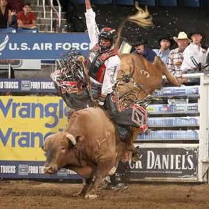 Cowgirl Bull Riding