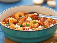 Spicy Prawn, Tomato And Fetta Stew