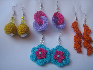 aretes de crochet