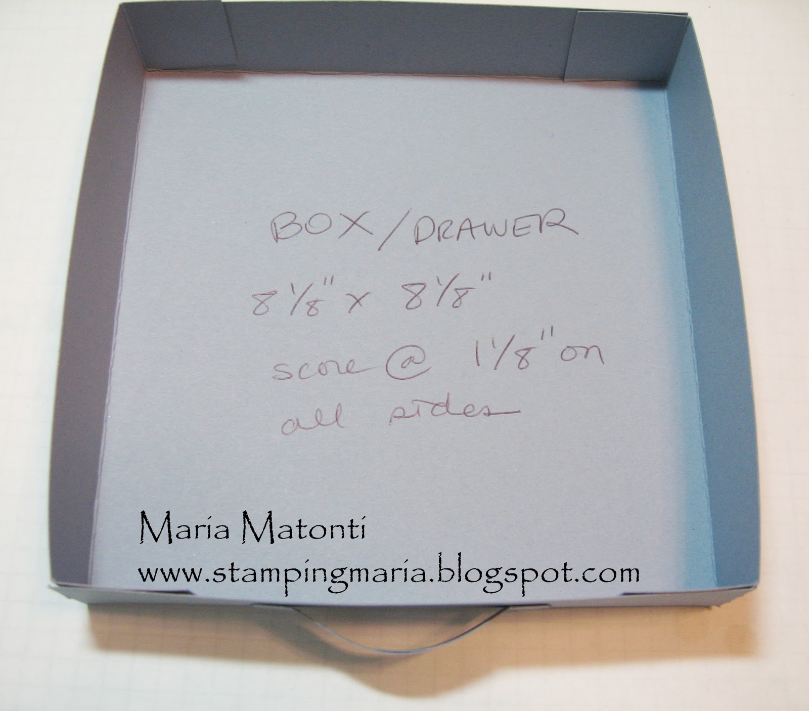 Maria's Stamping Station Easel Box Tutorial