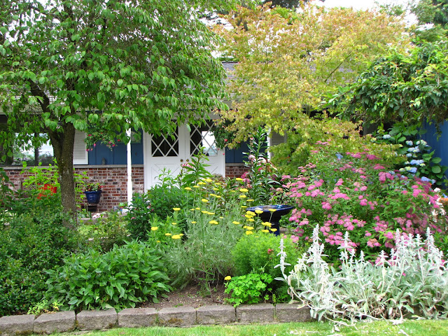 A Gardener in Progress: Front yard border in June.