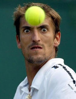 Ekspresi wajah para pemain Tenis yang lucu!