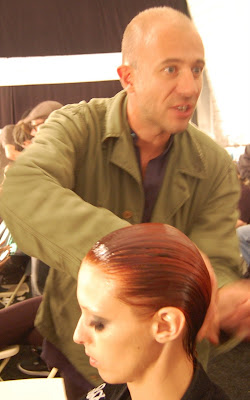 fashion week, New York Fashion Week, Mercedes-Benz Fashion Week, Chado Ralph Rucci, Chado Ralph Rucci Spring 2010, backstage beauty, MAC Cosmetics, Tom Pecheux, makeup artist, Bumble and bumble, hairstylist