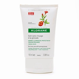 Klorane, Klorane No Rinse Care with Pomegranate, leave-in conditioner, hair treatment, sulfate free hair products, haircolor, hair color, colorist, red hair
