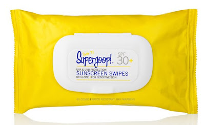 Supergoop!, Supergoop! sunscreen, Supergoop! sunscreen wipes, Supergoop! SPF 30+ Sunscreen Swipes with Zinc for Sensitive Skin 40 Count, sunscreen, sunscreen wipes, sunscreen swipes, skin, skincare, skin care, face wipes, wipes