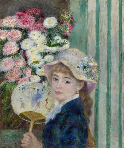 Renoir-Muchacha-con-abanico-Coleccion-Sterling-and-Francine-Clark-Art-Institute