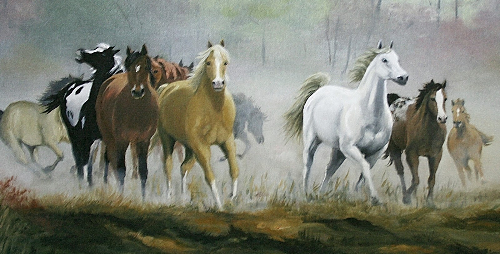 Wild Horses Limited Edition Of 180 Printmaking By Ronnie