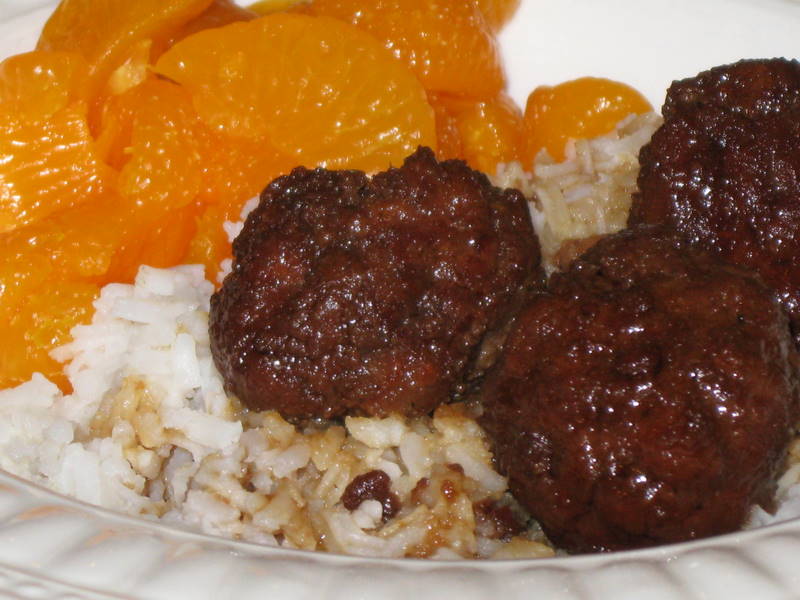 Five Little Peaches Yoshida Meatballs