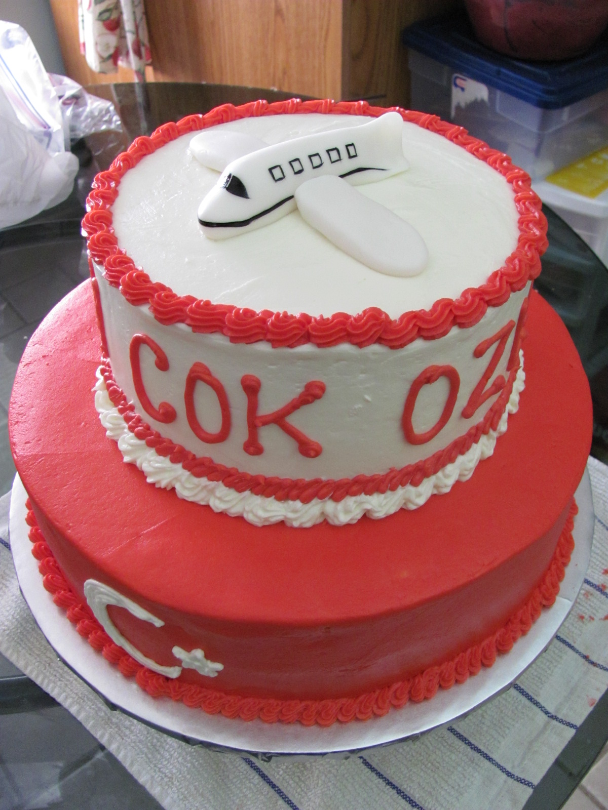 Airplane Fondant Cake