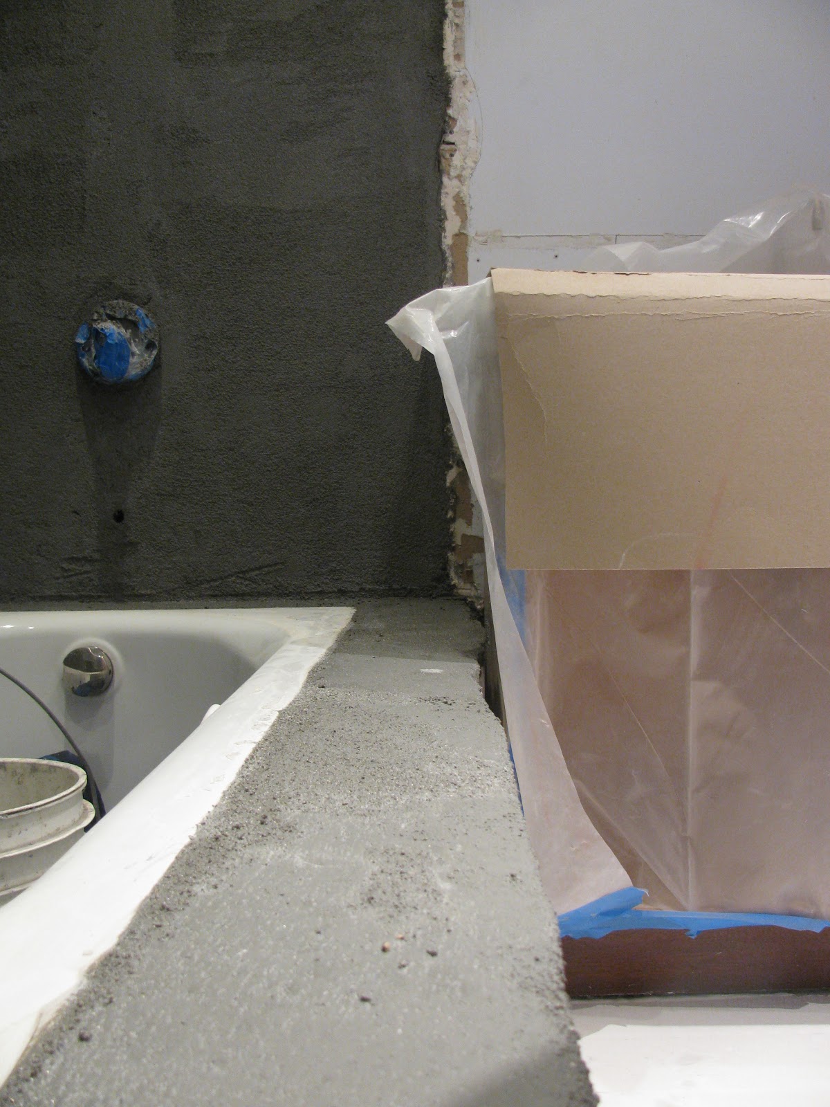 Constructing Bliss After the chicken wire, concrete, of course!