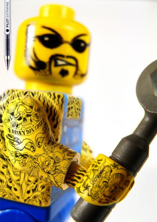with some crazy Bad ass Tattoo on LEGO figurines ! I love it ! with some crazy Bad ass Tattoo on LEGO figurines ! I love it !
