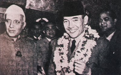 Soekarno and Nehru
