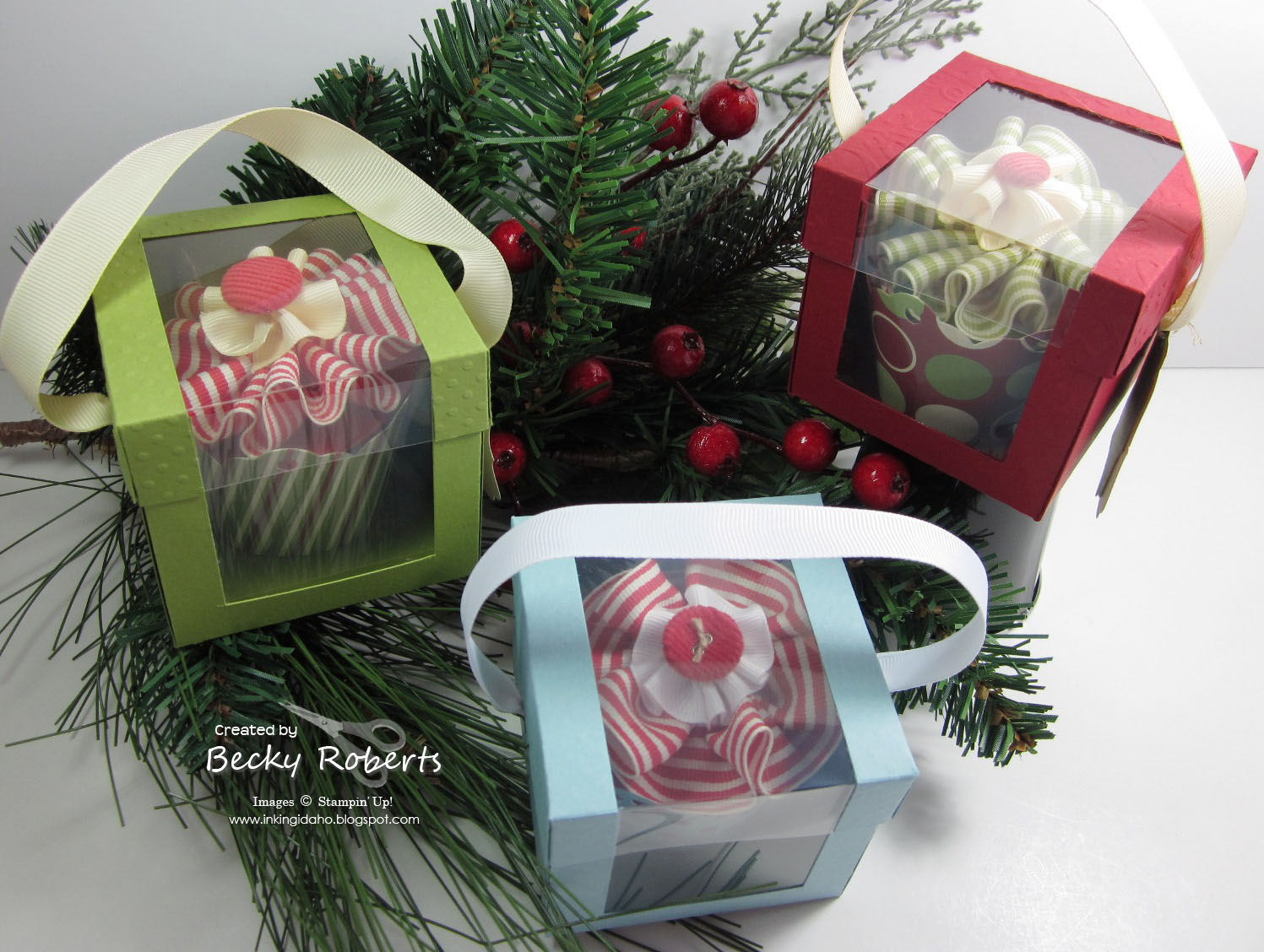 Inking Idaho Individual Cupcake Box Tutorial