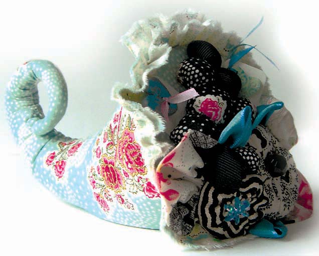 The Cotton Club Quilt Blog Cornucopia Pincushion on Parade Club