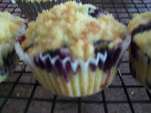 Streusel Topped Blueberry Muffins