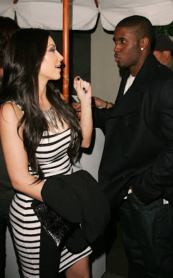Kim Kardashian in Tight Dress at Night Party