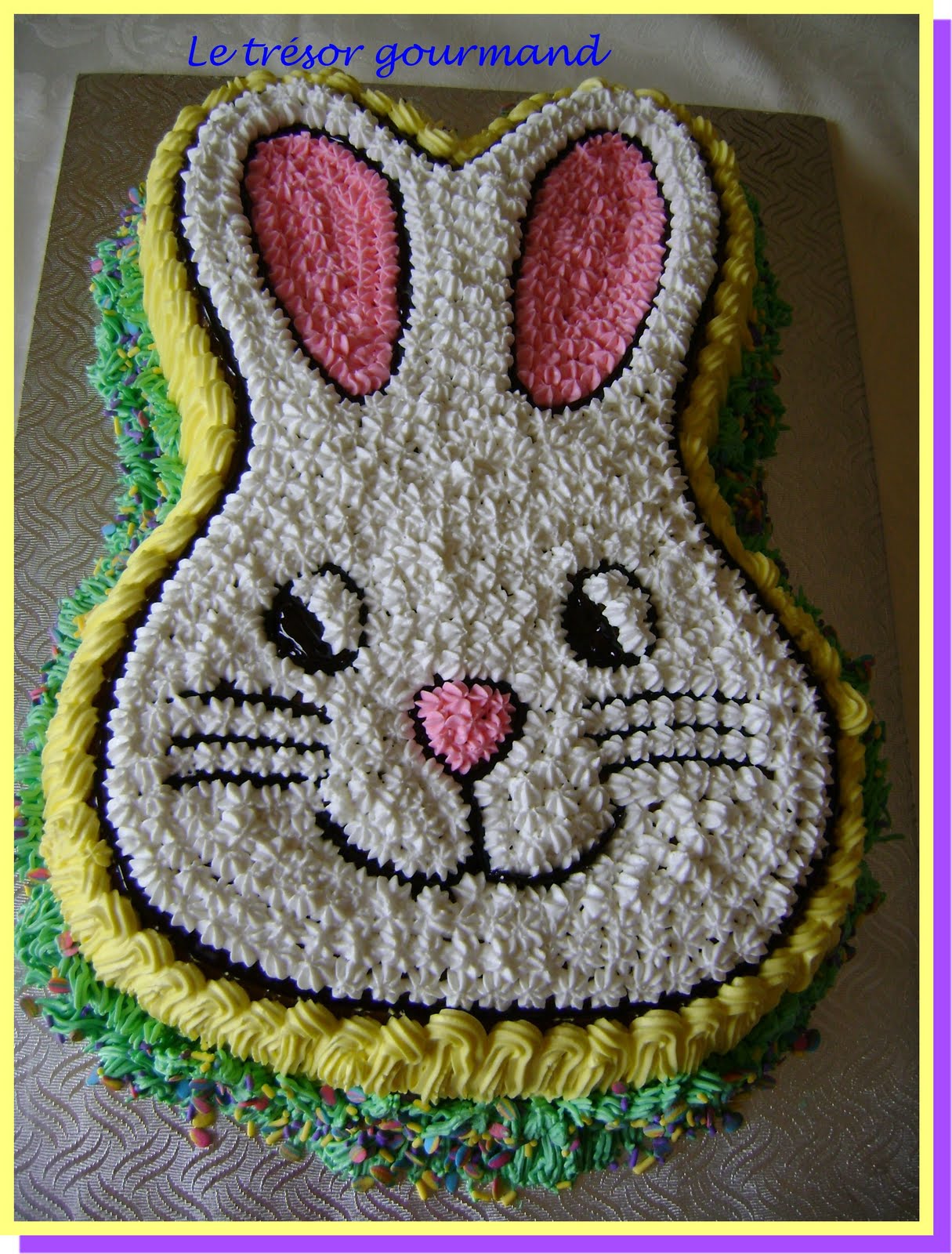 GÂTEAU LAPIN DE PÂQUES