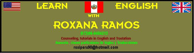 THE SITE OF MISS  ROXANA RAMOS