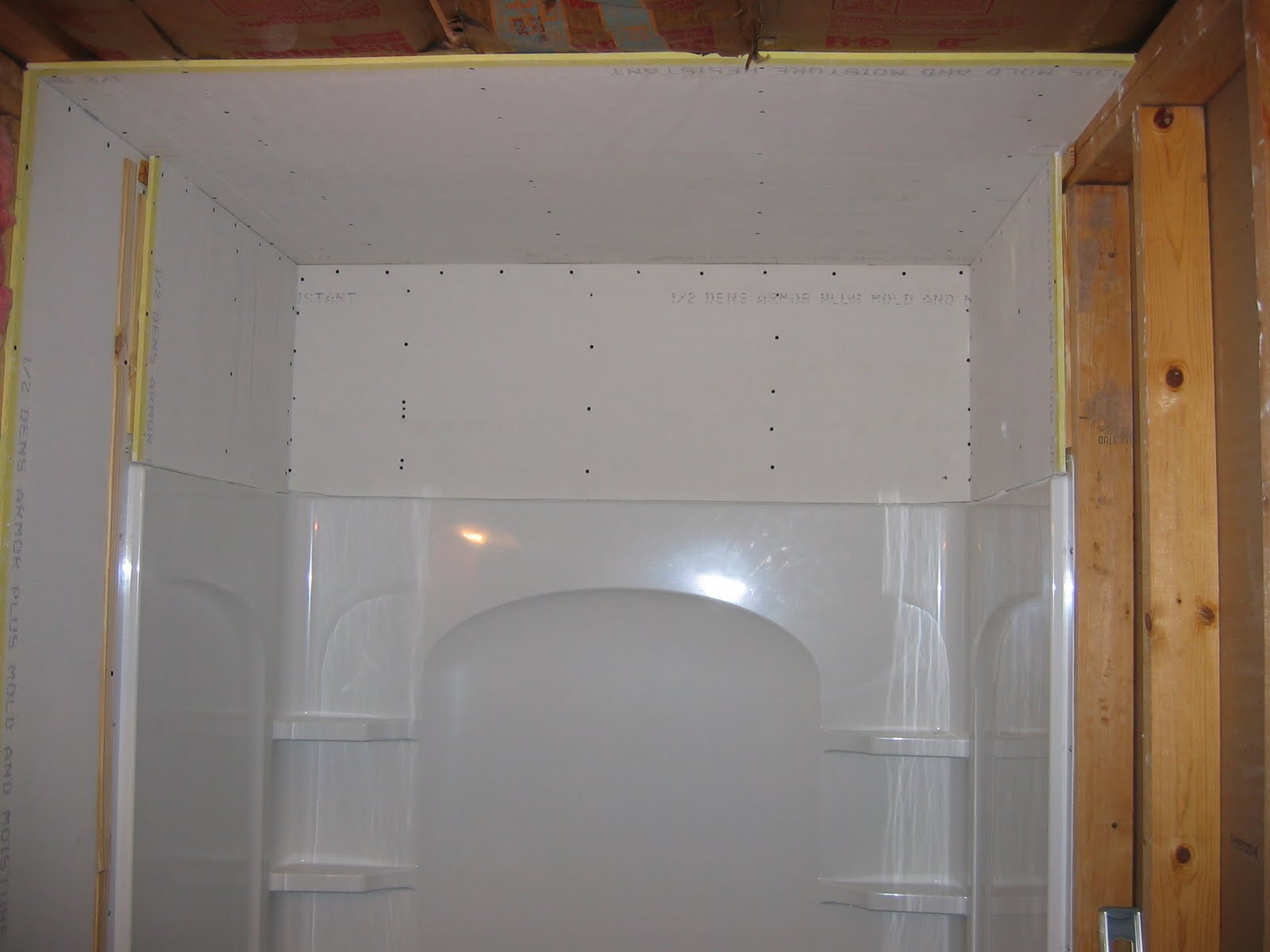 Chris Project Page 1810 Bathroom Part 2 New Tub And Some Drywall - How To Install Drywall Around Shower Surround Chris Project Page 1810 Bathroom Part 2 New Tub And Some Drywall - How To Install Drywall Around Shower Surround