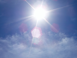 The sun on Sunday...