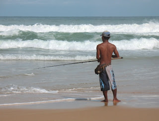 Local fisherman on Karon beach, 21st June