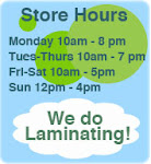 ~ STORE HOURS ~