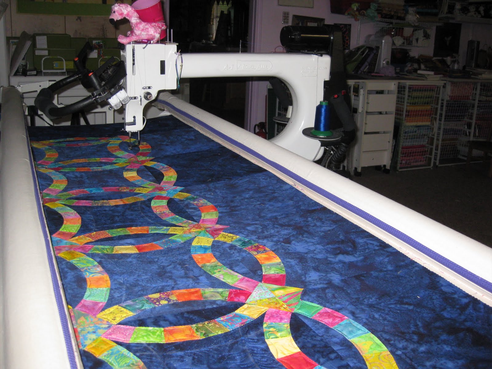 The Quilt Rambler Loading a quilt with zippered leaders and Tensionology!