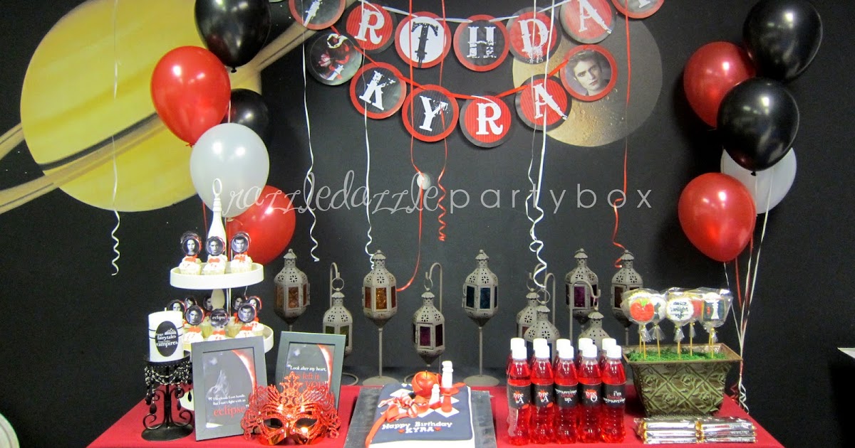 Razzle Dazzle Party Box Theme birthday Party Twilight Saga
