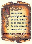 Premio: "Palabras Eternas"