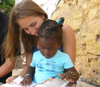 Jennifer during her time in Senegal.
