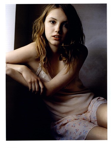 Hannah Murray in Purple