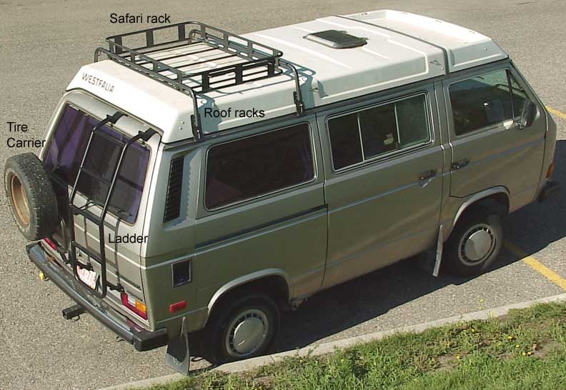 Eurovan Camper Van Honda Elements Westfalia PopUp Roof Rack