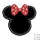 Minnie Mouse Head Applique