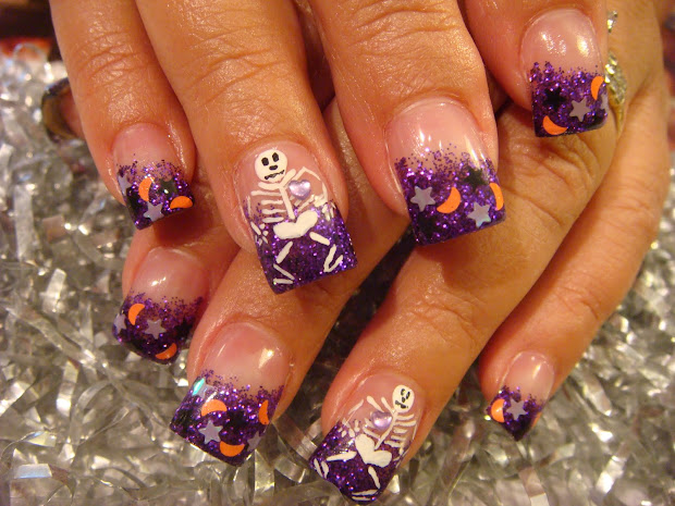 halloween young nails acrylic