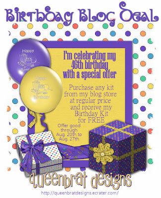 Bits N Pieces Of QueenBrat Designs: Come Celebrate My Birthday With Me
