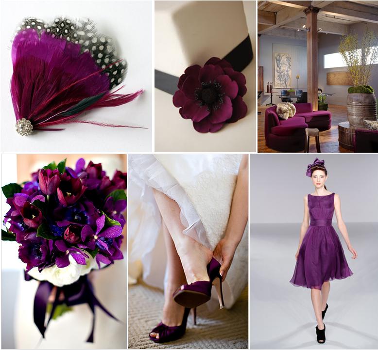  purple anemone cake topper from estillo weddings design and decor from 