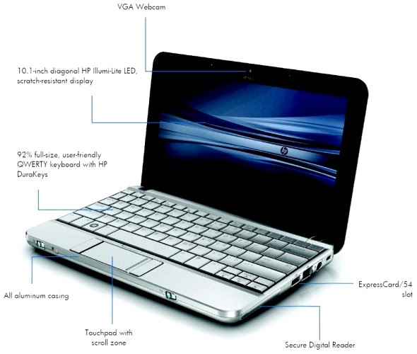 Book of Computer HP Mini 2140 Netbook Specs, features and price
