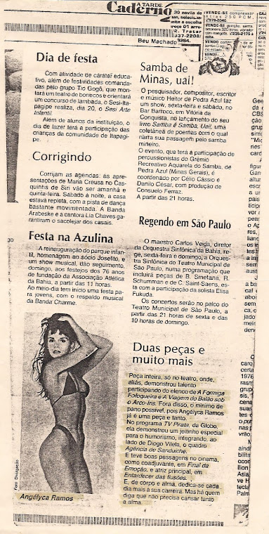 Eu badalada no Jornal A Tarde - Salvador