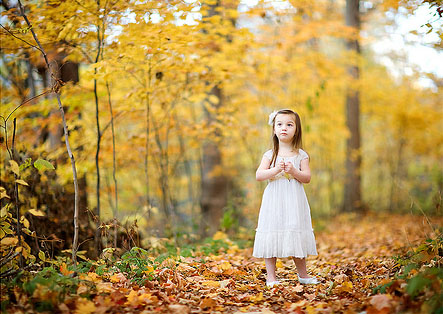 Cute Baby Girl in Nature photo 01