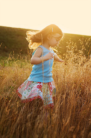 Cute Baby Girl in Nature photo 03