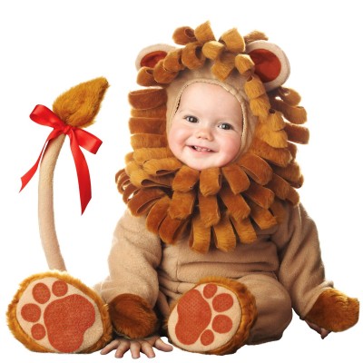 Cute baby like lion dressing picture