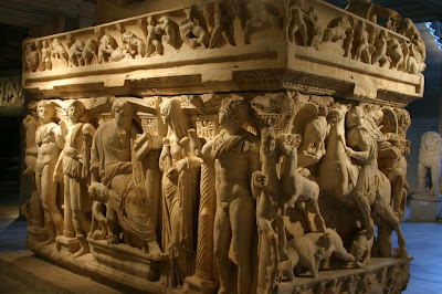 One of the best sarcophagi in the museum.
