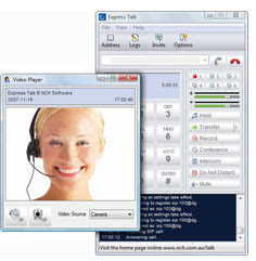 Make video phone calls with the Express Talk softphone on your Mac or PC computer
