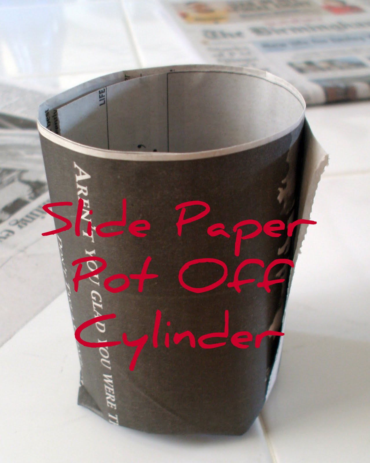 This Tink Life Paper Pot Tutorial