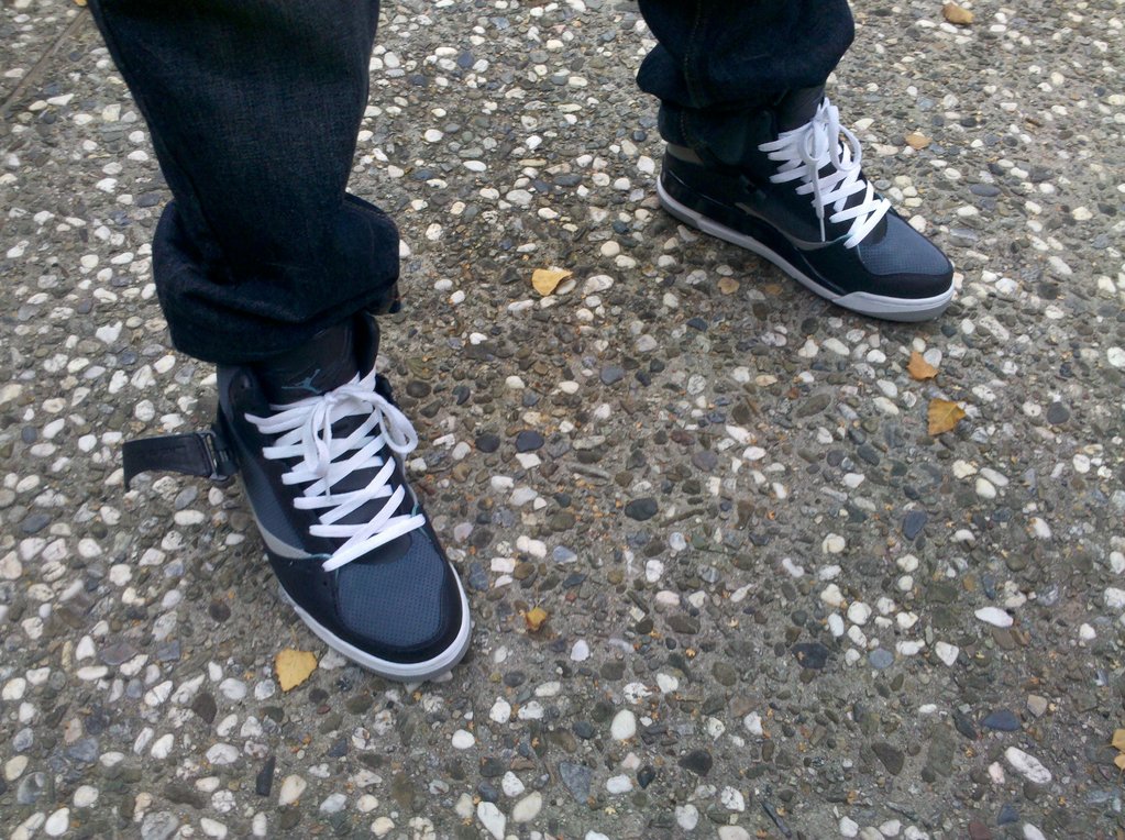 jordan flight 45 high ip on feet