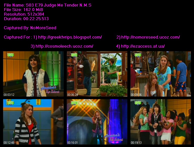 ΧΑΝΑ ΜΟΝΤΑΝΑ - HANNA MONTANA -
S03 - E79 - Judge Me Tender N.M.S. (ET1)