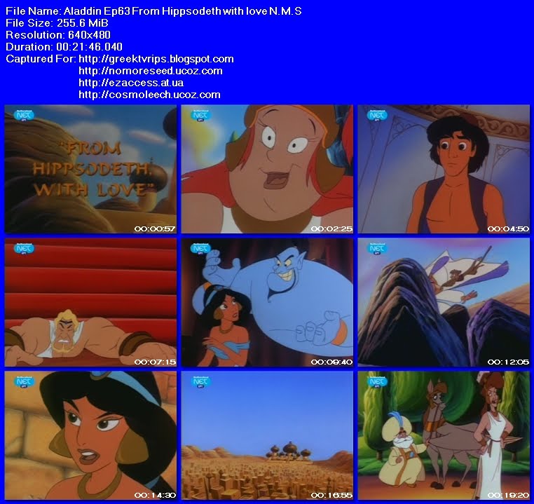 Αλαντίν - Aladdin: S01E63 From Hippsodeth With Love
(ΜΕΤΑΓΛΩΤΤΙΣΜΕΝΟ ΣΤΑ ΕΛΛΗΝΙΚΑ) (NET)