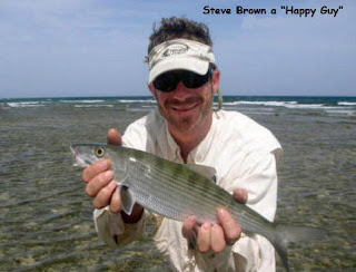Photo of Steve holding a bonefish