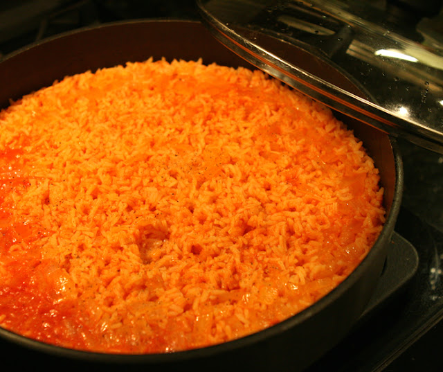 Four Flights of Fancy Grandma Tita's Spanish Rice