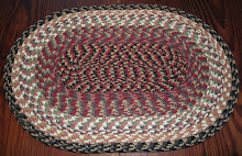 Braided oval placemats